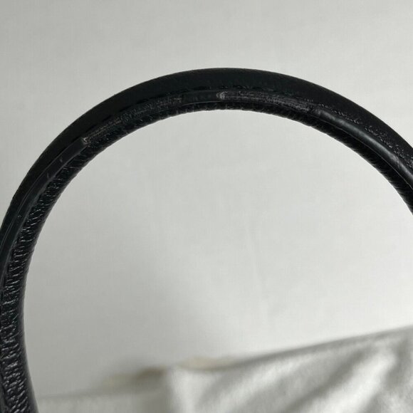 Kate Spade New York Wellesley Embossed Leather Satchel Purse Black Pink Interior - Picture 13 of 13